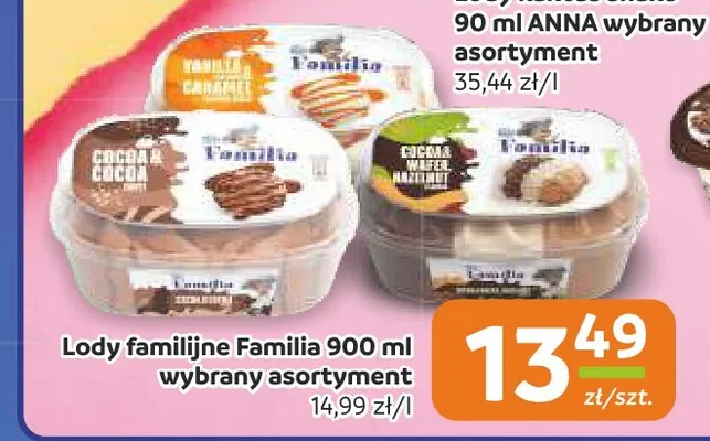 Lody familijne Familia promocja w Społem Częstochowa