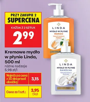 Mydło kremowe w płynie Mango promocja w Biedronka