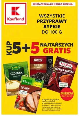 Pieprz czarny ziarnisty Prymat promocja w Kaufland