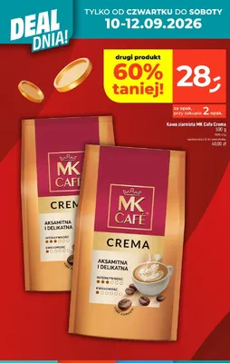 Kawa ziarnista MK Cafe Crema promocja w Dealz