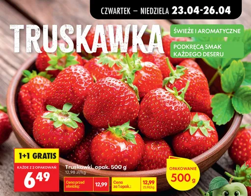 Truskawki promocja w Biedronka