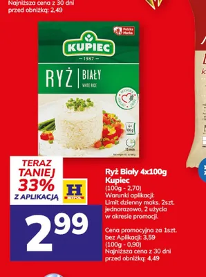 Ryż biały Kupiec 4-pak promocja w Hitpol