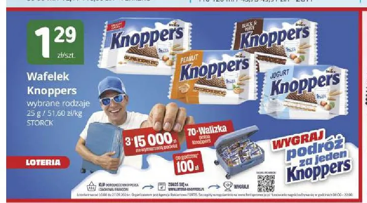 Wafelek Knoppers Milk promocja w Marketvita