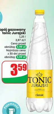 Napój gazowany tonic 1,25 l promocja w Dino