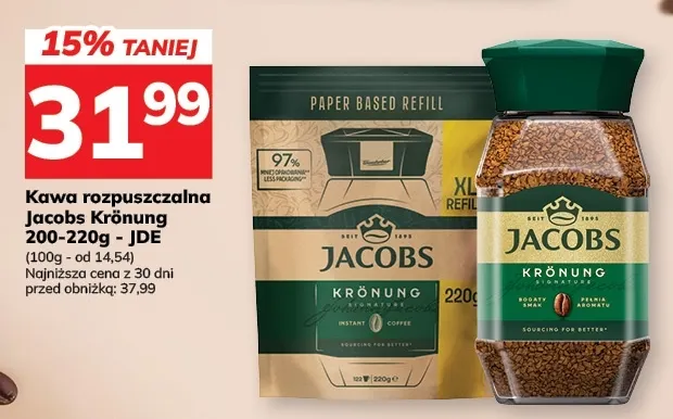 Kawa rozpuszczalna Jacobs Krönung promocja w Hitpol