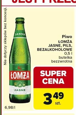 Piwo bezalkoholowe Łomża promocja w Carrefour Express
