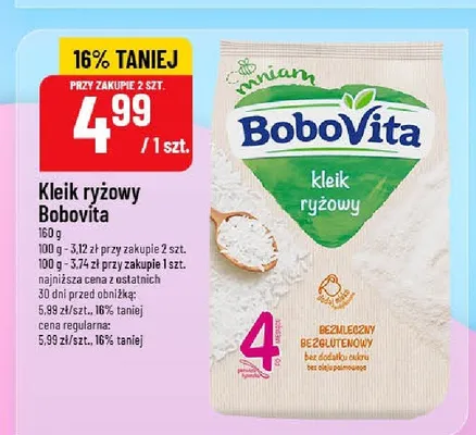 Kleik ryżowy BoboVita promocja w POLOmarket