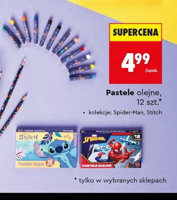 Pastele olejne Bambino Stitch promocja w Biedronka