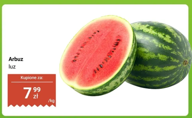 Arbuz luz promocja w Biedronka
