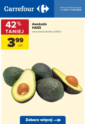 Awokado Hass promocja w Carrefour