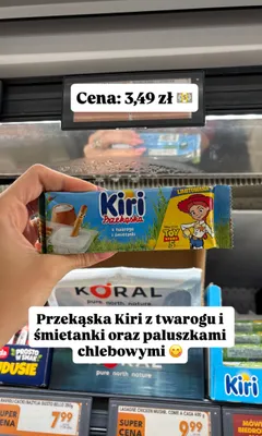 Przekąska Kiri z twarogu i śmietanki promocja w Biedronka