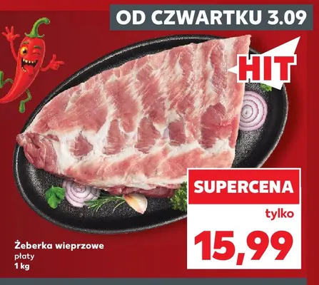 Żeberka wieprzowe płaty promocja w Kaufland