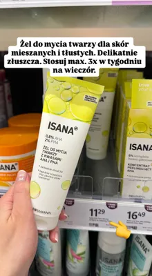 Żel do mycia twarzy z kwasami AHA i PHA promocja w Rossmann