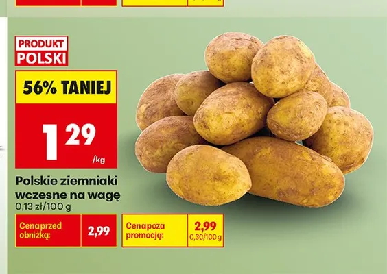 Ziemniaki wczesne polskie promocja w Biedronka