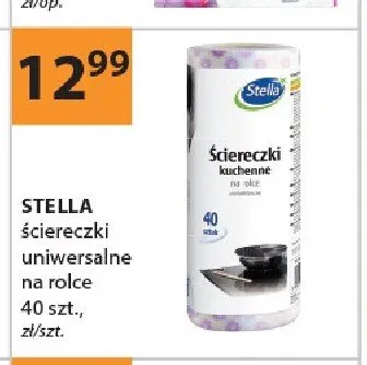 Ściereczki uniwersalne na rolce Stella 40szt. promocja w Drogerie Laboo