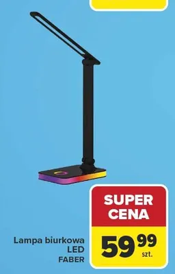 Lampa biurkowa LED Faber promocja w Carrefour