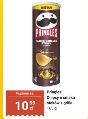 Chipsy o smaku steków z grilla Pringles Flame Grilled Steak promocja w Dino