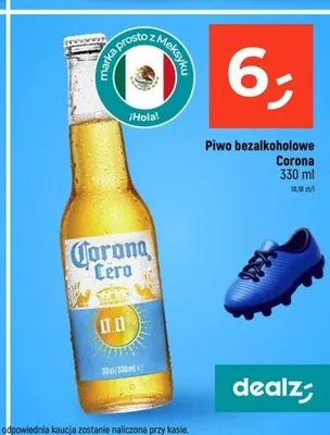 Piwo bezalkoholowe Corona Cero promocja w Dealz