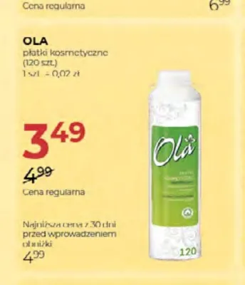 Płatki kosmetyczne Ola promocja w Drogerie Jawa
