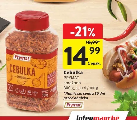 Cebulka smażona Prymat promocja w Intermarche