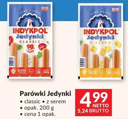 Parówki Jedynki classic Indykpol promocja w Makro