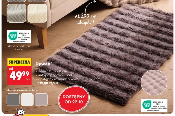 Dywan 115x60 cm Smukee promocja w Biedronka