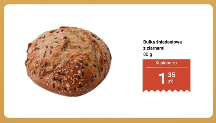 Bułka śniadaniowa z ziarnami promocja w Biedronka
