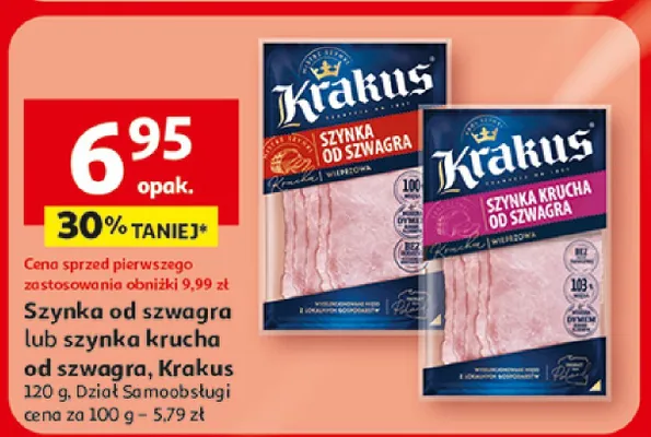 Szynka od szwagra lub szynka krucha od szwagra promocja w Auchan