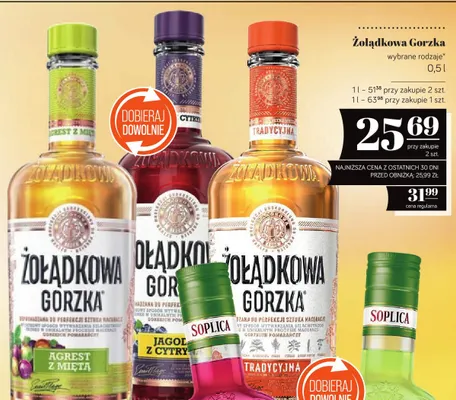 Likier Żołądkowa Gorzka Jagoda z Cytryną promocja w POLOmarket