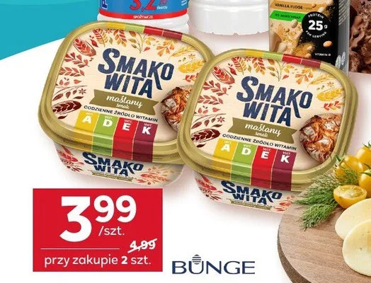 Margaryna Smakowita maślany smak promocja w Stokrotka
