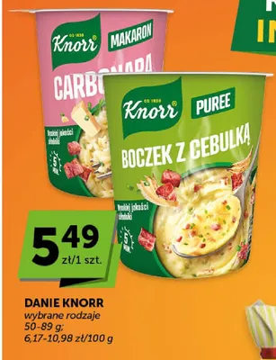 Danie Knorr Puree Boczek z cebulką promocja w ABC