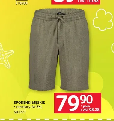 Spodenki męskie promocja w Selgros
