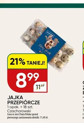 Jajka przepiórcze Czachorowski promocja w Chata Polska