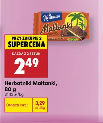 Herbatniki Maltanki Krakuski promocja w Biedronka
