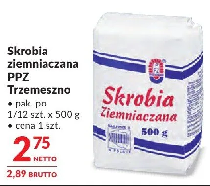 Skrobia ziemniaczana PPZ Jameszno promocja w Makro