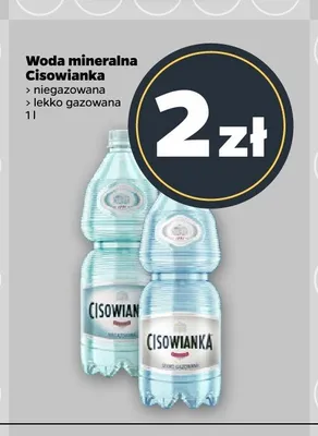 Woda mineralna Cisowianka niegazowana promocja w Netto