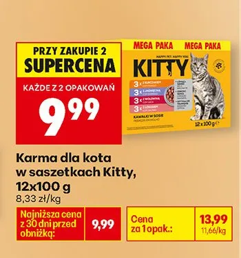 Karma dla kota w saszetkach promocja w Biedronka