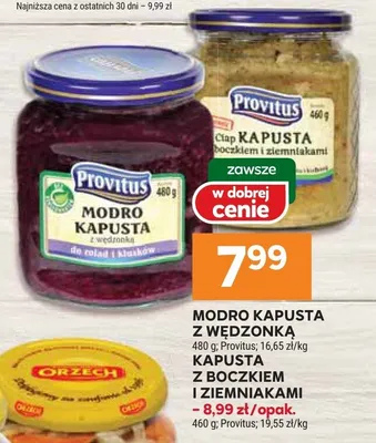 Modro kapusta z wędzonką promocja w Stokrotka