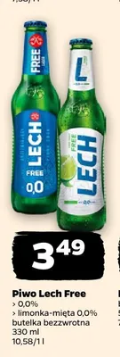 Piwo bezalkoholowe Lech Free Limonka-Mięta 0,0% promocja w Netto