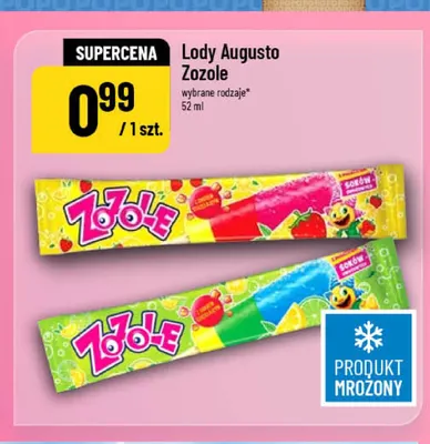 Lody Augusto Zozole truskawkowe promocja w POLOmarket