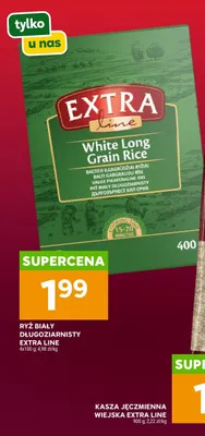Ryż biały długoziarnisty Extra Line 4-pak 100 g promocja w Stokrotka