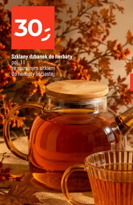 Szklany dzbanek do herbaty 1 l promocja w Dealz