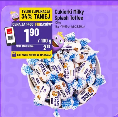 Cukierki Milky Splash Toffee promocja w POLOmarket