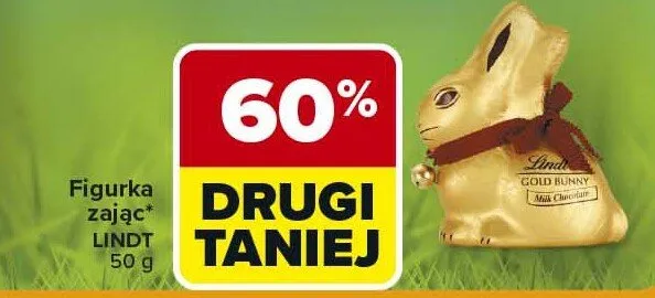 Figurka zajączka drugi -60% promocja w Carrefour Market