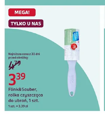 Rolka czyszcząca do ubrań Flink & Sauber promocja w Rossmann