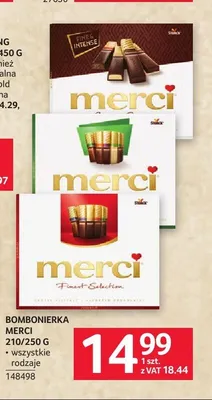 Bombonierka Merci Finest Selection promocja w Selgros