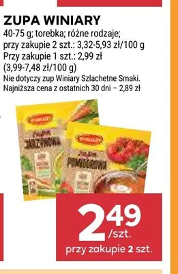 Zupa pomidorowa Winiary promocja w Stokrotka