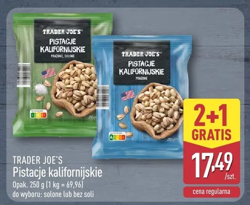 Pistacje kalifornijskie promocja w Aldi