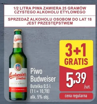 Piwo Budweiser promocja w Aldi