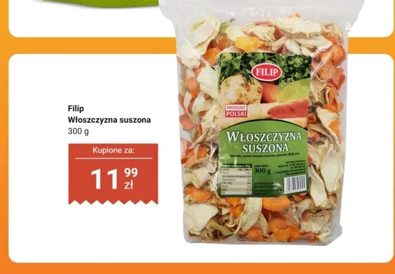 Włoszczyzna suszona Filip promocja w Dino